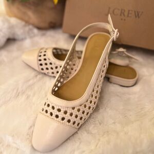 J. Crew Women's Cream Woven Flats